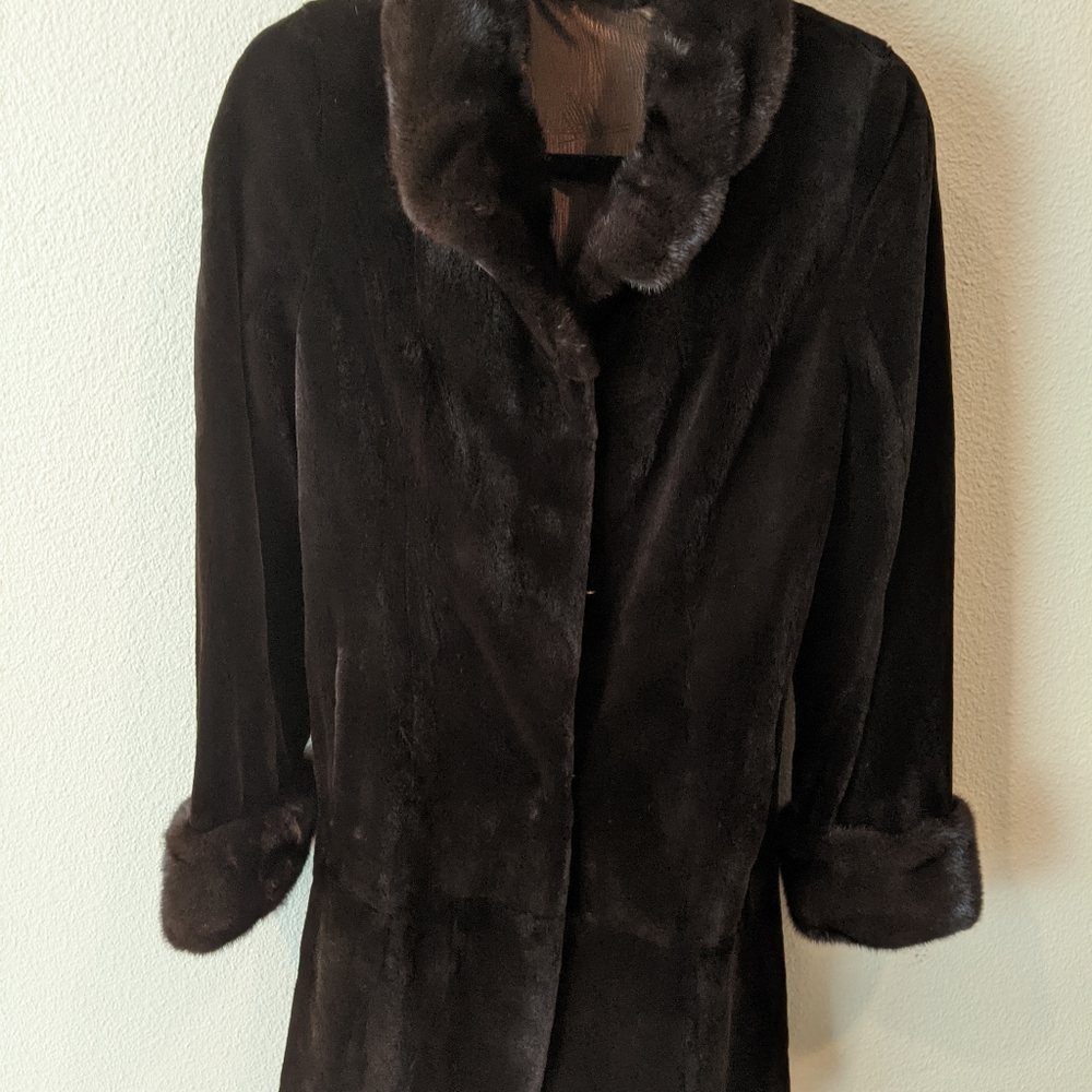 Mink fur coat size 4
